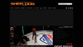 What Sherdog.com website looked like in 2020 (4 years ago)
