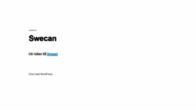 What Swecan.org website looked like in 2020 (4 years ago)