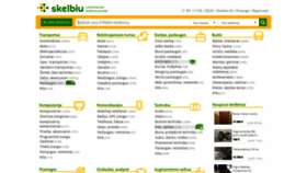 What Skelbiu.lt website looked like in 2020 (4 years ago)