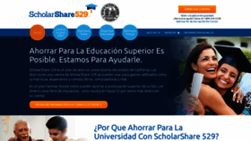 What Scholarshare-espanol.com website looked like in 2020 (4 years ago)