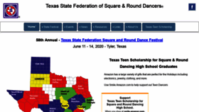 What Squaredancetx.com website looked like in 2020 (4 years ago)