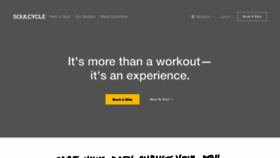 What Soul-cycle.com website looked like in 2020 (4 years ago)