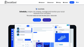 What Socialgest.net website looked like in 2020 (4 years ago)