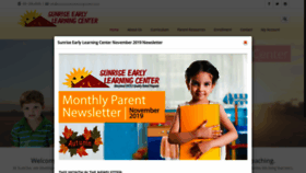 What Sunriseearlylearningcenter.com website looked like in 2020 (4 years ago)