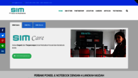 What Sim.id website looked like in 2020 (4 years ago)