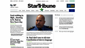 What Startribune.com website looked like in 2020 (4 years ago)
