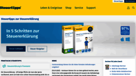 What Steuertipps.de website looked like in 2020 (4 years ago)