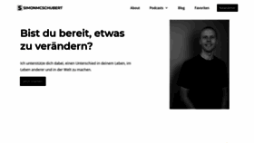 What Simonmcschubert.de website looked like in 2020 (4 years ago)