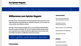 What Spicker-spicken.de website looked like in 2020 (4 years ago)