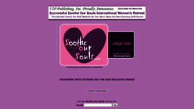 What Sootheoursouls.com website looked like in 2020 (4 years ago)