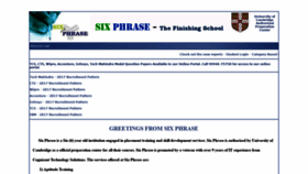 What Sixphrase.com website looked like in 2020 (4 years ago)