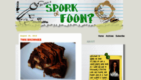 What Sporkorfoon.com website looked like in 2020 (4 years ago)