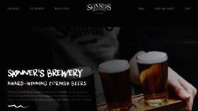 What Skinnersbrewery.com website looked like in 2020 (4 years ago)