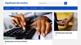 What Significadodossonhos.net.br website looked like in 2020 (4 years ago)