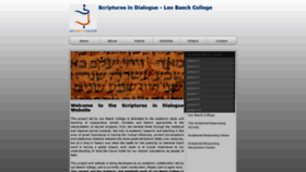 What Scripturesindialogue.org website looked like in 2020 (4 years ago)