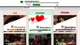 What Sensotv.ro website looked like in 2020 (4 years ago)