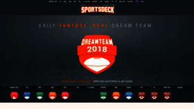 What Sportsdeck.com website looked like in 2020 (4 years ago)