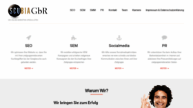 What Scubia.de website looked like in 2020 (4 years ago)