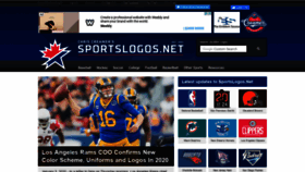 What Sportslogos.net website looked like in 2020 (4 years ago)
