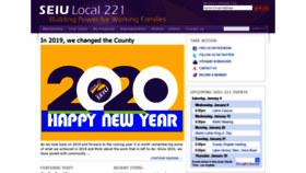 What Seiu221.org website looked like in 2020 (4 years ago)