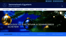 What Semmelweis.hu website looked like in 2020 (4 years ago)
