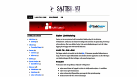 What Sajter.nu website looked like in 2020 (4 years ago)