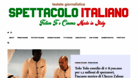 What Spettacoloitaliano.it website looked like in 2020 (4 years ago)