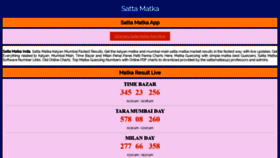 What Sattakamatka.com website looked like in 2020 (4 years ago)