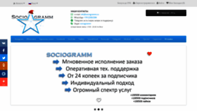 What Sociogramm.ru website looked like in 2020 (4 years ago)