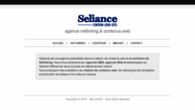 What Seliance.com website looked like in 2020 (4 years ago)
