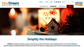 What Simplifytheholidays.org website looked like in 2020 (4 years ago)