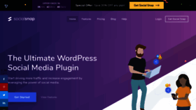 What Socialsnap.com website looked like in 2020 (5 years ago)