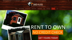 What Shed4less.com website looked like in 2020 (4 years ago)