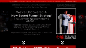 What Secretfunnelstrategy.com website looked like in 2020 (4 years ago)