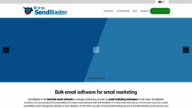 What Sendblaster.com website looked like in 2020 (4 years ago)