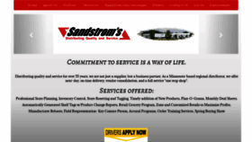 What Sandstroms.com website looked like in 2020 (4 years ago)