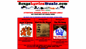 What Songslyricsmusic.com website looked like in 2020 (4 years ago)