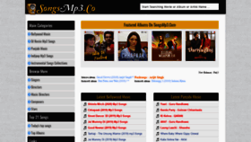 What Songsmp3.desi website looked like in 2020 (4 years ago)