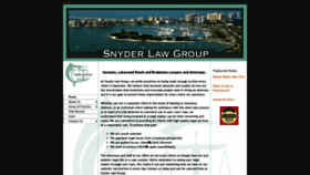 What Snyderlawgroup.com website looked like in 2020 (4 years ago)