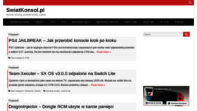 What Swiatkonsol.pl website looked like in 2020 (4 years ago)