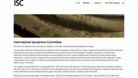 What Saxophonecommittee.com website looked like in 2020 (4 years ago)