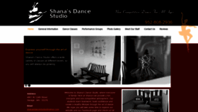 What Shanasdancestudio.com website looked like in 2020 (4 years ago)