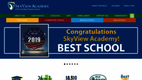 What Skyviewacademy.org website looked like in 2020 (4 years ago)