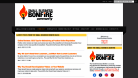 What Smallbizbonfire.com website looked like in 2020 (4 years ago)