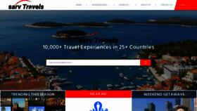 What Sarvtravels.com website looked like in 2020 (4 years ago)