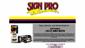 What Signprospringfield.com website looked like in 2020 (6 years ago)