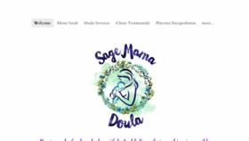 What Sagemamadoula.com website looked like in 2020 (6 years ago)