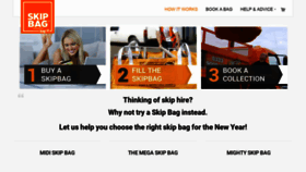 What Skipbag.com website looked like in 2020 (4 years ago)