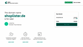 What Shoplister.de website looked like in 2020 (4 years ago)