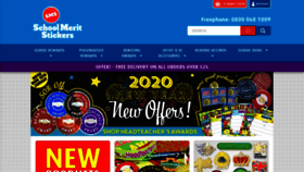 What Schoolmeritstickers.co.uk website looked like in 2020 (4 years ago)